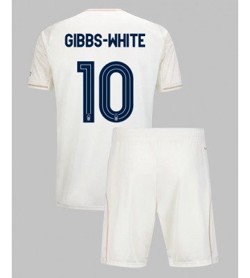 Nottingham Forest Morgan Gibbs-White #10 Udebanetrøje Børn 2025-26 Kortærmet (+ Korte bukser)